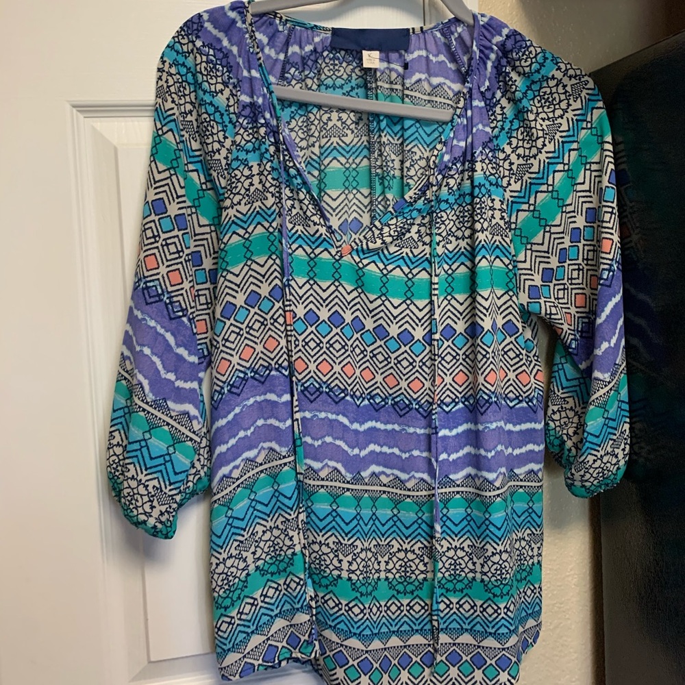 3/4 Sleeve Light and Airy Francesca’s Blouse